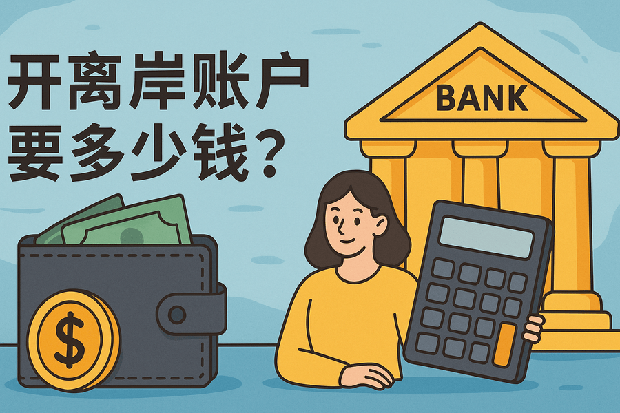 開離岸賬戶要多少錢？常見地區(qū)開戶費用一覽